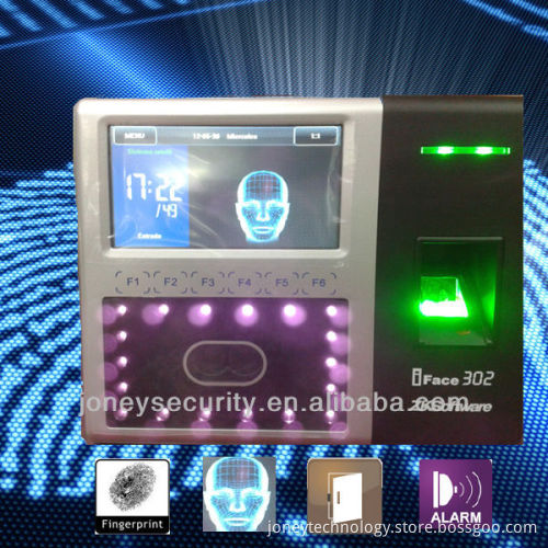 TCP/IP, RS232/485, USB-Host 4.3 Inch Touch Screen Facial Fingerprint Time Recorder